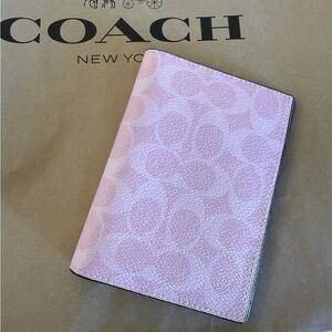 Coach Powder Pink Passport Holder NWT